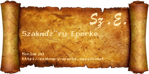 Szakmáry Eperke névjegykártya
